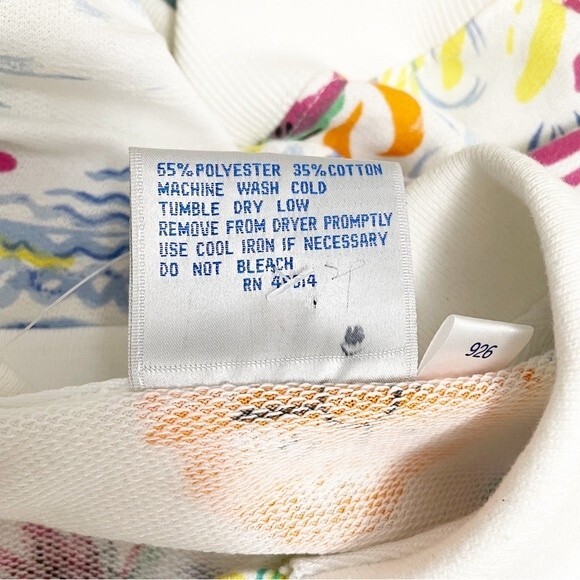 NWT Vintage Winning Ways Tropical Sailing Long Sleeve Knit Pullover Size Small - Picture 8 of 12